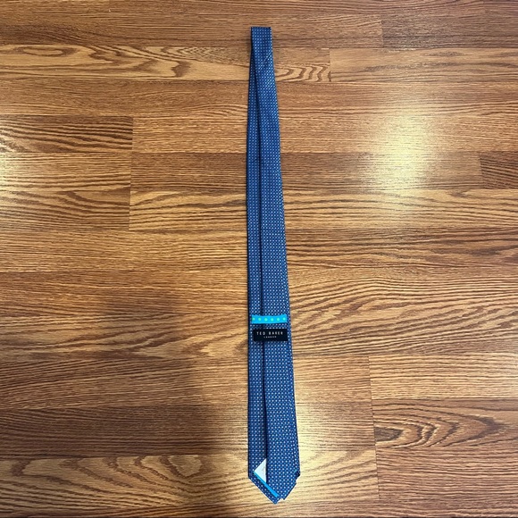 Ted Baker London Silk Skinny Tie - Blue - Picture 3 of 7